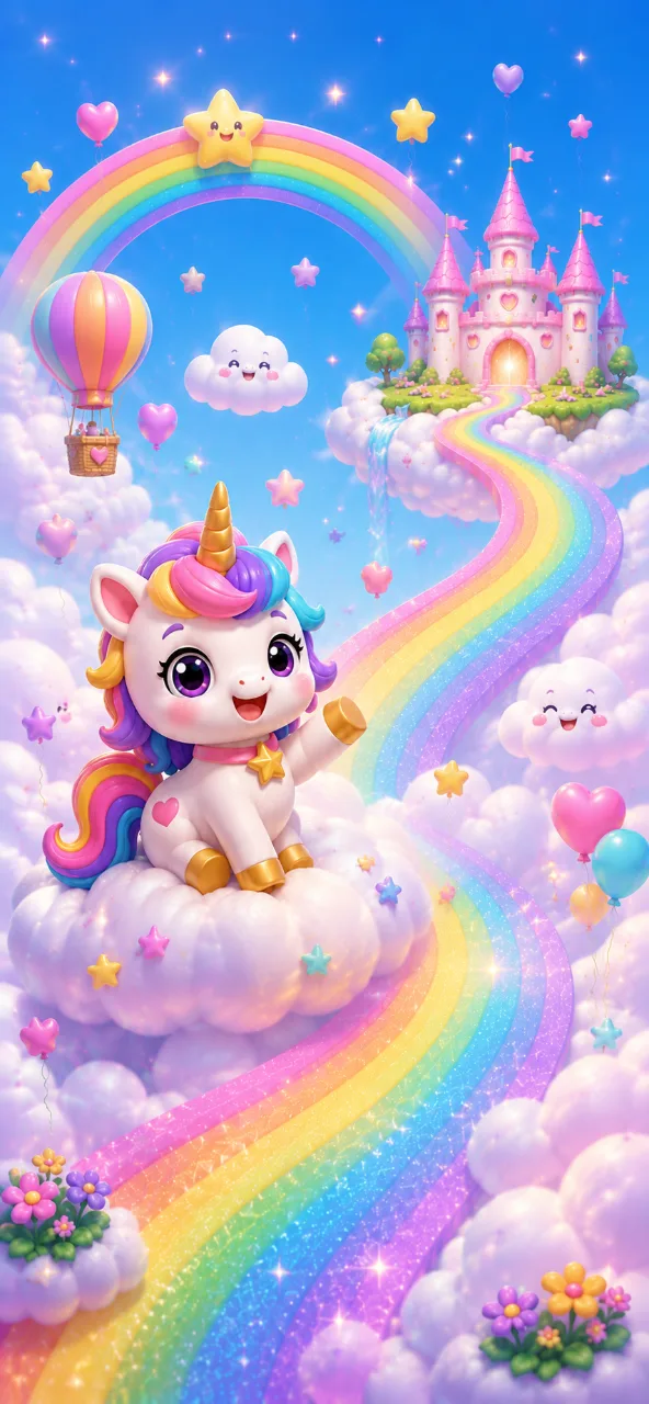 Rainbow Unicorn Puzzle world
